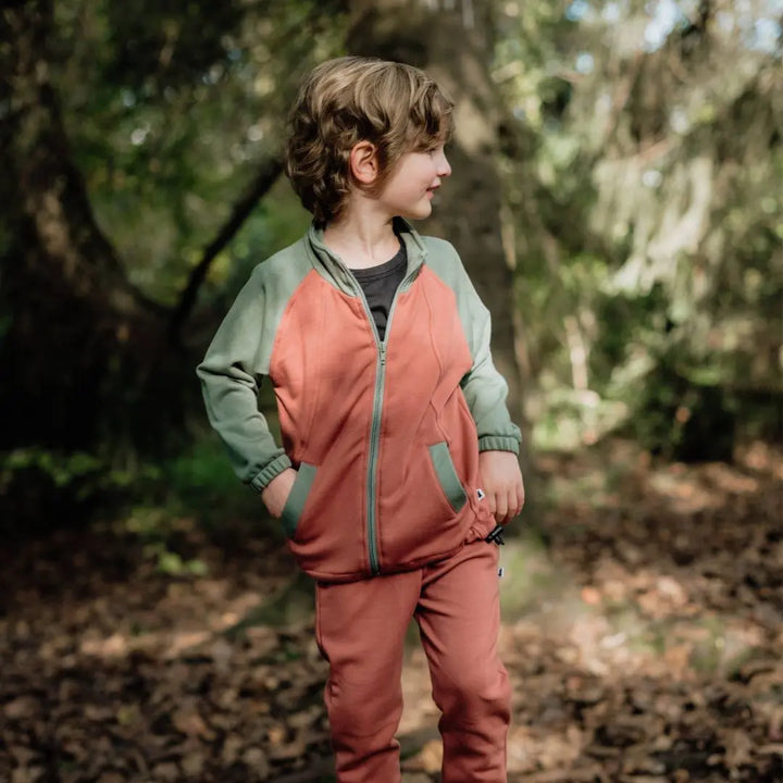 Youth Bamboo Fleece Bomber Jacket — Last Call-2