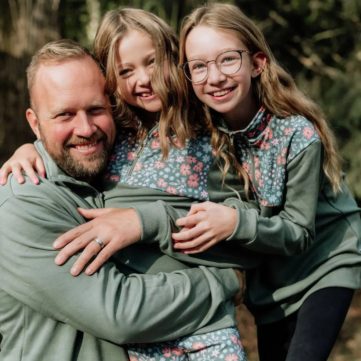 Youth Bamboo Fleece Half Zip — Last Call-4
