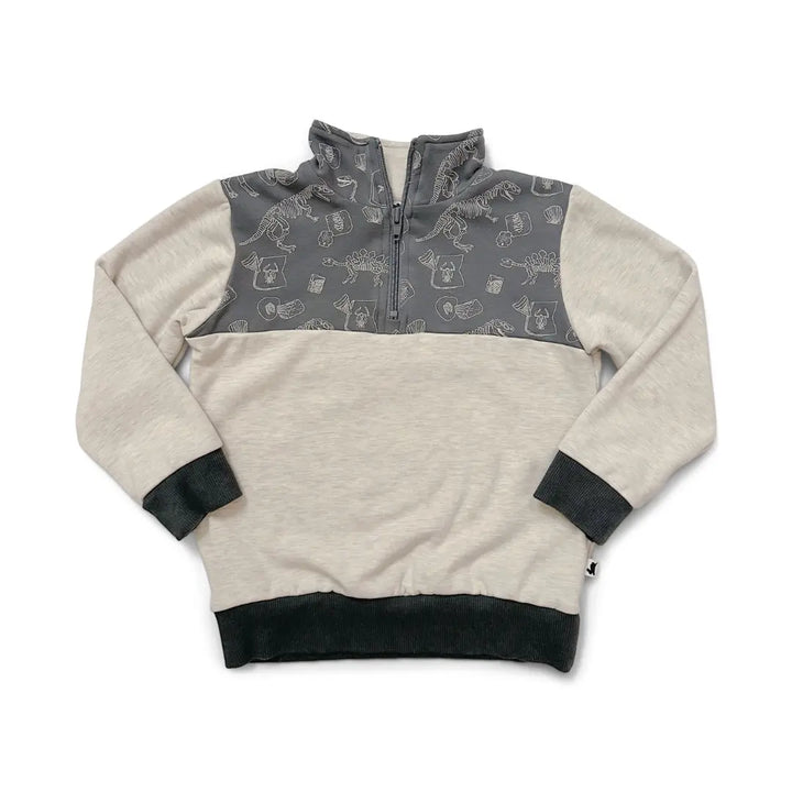 Youth Bamboo Fleece Half Zip — Last Call-5