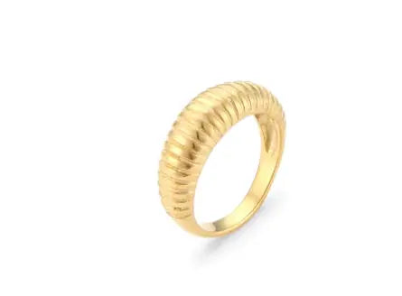 Gold Pinstripe Ring for Women's Fashion My Store